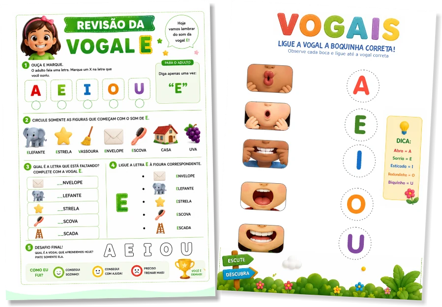 Atividades de vogais